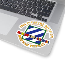 Load image into Gallery viewer, Kiss-Cut Stickers - Army - 3rd ID - Iraq Vet - The Rock of the Marne w SVC Ribbons
