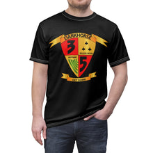 Load image into Gallery viewer, Unisex AOP Cut & Sew Tee - USMC - 3rd Battalion, 5th Marines - DarkHorse wo Txt