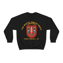 Load image into Gallery viewer, Unisex Heavy Blend Crewneck Sweatshirt - Army - 7th Special Forces Group W Flash - Fbnc