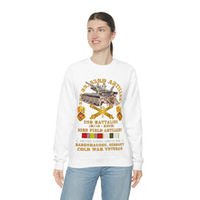Load image into Gallery viewer, Unisex Heavy Blend Crewneck Sweatshirt - Army - 2nd Bn 83rd Artillery w M110 - Babenhausen Germany w COLD SVC