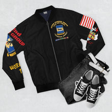 Load image into Gallery viewer, Men's AOP Bomber Jacket - 332nd Fighter Group (Redtails) - Tuskegee Airmen - World War Two