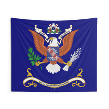 Load image into Gallery viewer, Indoor Wall Tapestries - 327th Infantry Regiment - HONOR AND COUNTRY - Regimental Colors Tapestry