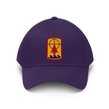 Load image into Gallery viewer, Unisex Twill Hat - 57th Artillery Brigade - Shoulder Sleeve Insignia (SSI) without Text - Direct to Garment (DTG) Printed