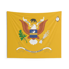 Load image into Gallery viewer, Indoor Wall Tapestries - 1st Battalion, 8th Cavalry Regiment - (Honor and Courage) - Regimental Colors Tapestry