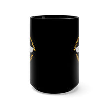 Load image into Gallery viewer, Black Mug 15oz - Navy - Rate - Aviation Boatswain's Mate - Gold Anchor w Txt