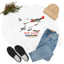 Load image into Gallery viewer, Unisex Heavy Blend Crewneck Sweatshirt - Army - AAC - 332nd Fighter Group - Red Tails - At War