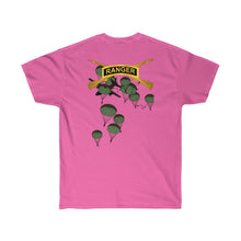 Load image into Gallery viewer, Unisex Ultra Cotton Tee - Airborne Ranger with Crest - Airborne Infantry - Mass Tactical Airborne Operation with Ranger Infantry Branch