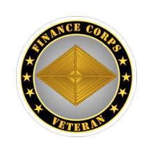 Load image into Gallery viewer, Kiss-Cut Stickers - Army - Finance Corps Veteran