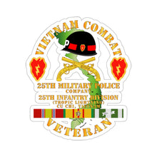 Load image into Gallery viewer, Kiss-Cut Stickers - Army - Vietnam Combat Veteran w 25th Military Police Co w 25th ID X 300