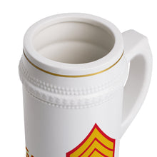 Load image into Gallery viewer, Beer Stein Mug - USMC - E8 - First Sergeant (1SG) X 300
