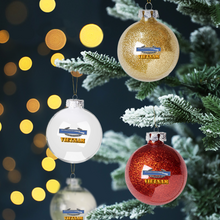 Load image into Gallery viewer, Custom Christmas Ornaments Plastic Ball Decorations Set of 4