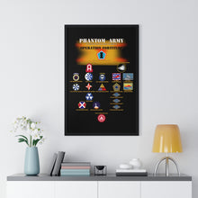 Load image into Gallery viewer, Premium Framed Vertical Poster - Phantom Army (Ghost Army) - Operation Fortitude - World War II
