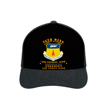 Load image into Gallery viewer, Adult Denim Black Baseball Hat - 36th Wing - Anderson Air Force Base - Guam
