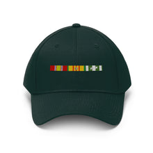 Load image into Gallery viewer, Vietnam War Service Ribbon Bar - Unisex Twill Hat - Direct to Garment (DTG) Printed
