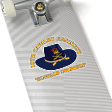 Load image into Gallery viewer, Kiss-Cut Stickers - Army - 10th Cavalry Regiment w Cav - Buffalo Soldiers