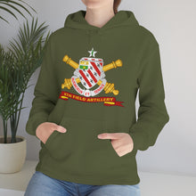 Load image into Gallery viewer, Unisex Heavy Blend Hooded Sweatshirt - Army - 8th Field Artillery w Br - Ribbon