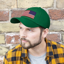 Load image into Gallery viewer, Unisex Twill Hat - United States Flag Hat - Direct to Garment (DTG) - Printed
