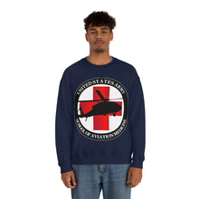 Load image into Gallery viewer, Unisex Heavy Blend Crewneck Sweatshirt - Army MEDEVAC Critical Care Flight Paramedics V1