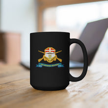 Load image into Gallery viewer, Black Mug 15oz - Army - 6th Infantry Regiment - DUI w Br - Ribbon X 300