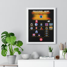 Load image into Gallery viewer, Premium Framed Vertical Poster - Phantom Army (Ghost Army) - Operation Fortitude - World War II