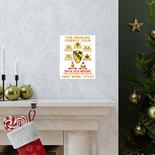 Load image into Gallery viewer, Premium Matte vertical posters - Army - 2nd BCT, 1st Cav Division - BlackJack - All Sub Units w Ribbon X 300