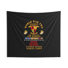 Load image into Gallery viewer, Indoor Wall Tapestries - USMC - WWII - 3rd Bn, 5th Marines - w PAC SVC