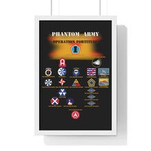 Load image into Gallery viewer, Premium Framed Vertical Poster - Phantom Army (Ghost Army) - Operation Fortitude - World War II