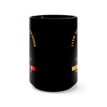 Load image into Gallery viewer, Black Mug 15oz - Army - 11th Airborne Division - Raid at Los Baños - WWII w PAC SVC