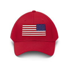 Load image into Gallery viewer, Unisex Twill Hat - United States Flag Hat - Direct to Garment (DTG) - Printed