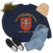 Load image into Gallery viewer, Unisex Heavy Blend Crewneck Sweatshirt - Army - 7th Special Forces Group W Flash - Fbnc