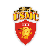Load image into Gallery viewer, Kiss-Cut Stickers - USMC - III Marine Amphibious Force - MAF