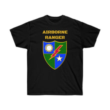 Load image into Gallery viewer, Unisex Ultra Cotton Tee - Airborne Ranger with Crest - Airborne Infantry - Mass Tactical Airborne Operation with Ranger Infantry Branch
