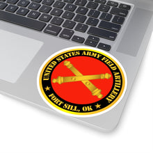 Load image into Gallery viewer, Kiss-Cut Stickers - Army - US Army Field Artillery Ft Sill Ok w Branch