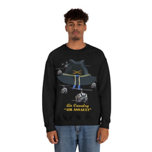Load image into Gallery viewer, Unisex Heavy Blend Crewneck Sweatshirt - Army - Cavalry Hat - Air Assault w Branch w Slicks