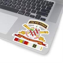 Load image into Gallery viewer, Kiss-Cut Stickers - Army - 8th Field Artillery w Br - Ribbon COLD WAR Vet Tab