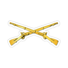 Load image into Gallery viewer, Kiss-Cut Stickers - Army - Infantry Branch - Crossed Rifles