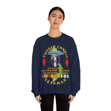Load image into Gallery viewer, Unisex Heavy Blend Crewneck Sweatshirt - Army - Vietnam Combat Vet - 1st Bn 61st Infantry - 5th Inf Div Ssi