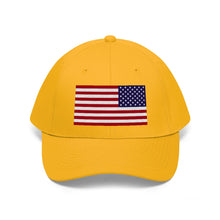 Load image into Gallery viewer, Unisex Twill Hat - United States Flag Hat - Direct to Garment (DTG) - Printed