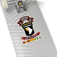 Load image into Gallery viewer, Kiss-Cut Stickers - SSI - Vietnam - L Co 75th Ranger - 101st Abn - LRSD w Vn SVC X 300