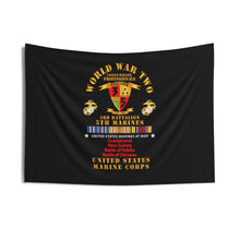 Load image into Gallery viewer, Indoor Wall Tapestries - USMC - WWII - 3rd Bn, 5th Marines - w PAC SVC