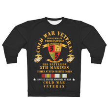 Load image into Gallery viewer, AOP Unisex Sweatshirt - USMC - Cold War Vet - 3rd Bn, 5th Marines w COLD SVC X 300