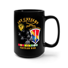 Load image into Gallery viewer, Black Mug 15oz - Army - 1st Cavalry (Air Cav) - 1st Field Force w SVC