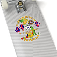 Load image into Gallery viewer, Kiss-Cut Stickers - USMC - Vietnam Combat Vet w 1st Marine Regt w BNs w CAR VN SVC