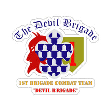Load image into Gallery viewer, Kiss-Cut Stickers - Army - 1st BDE Combat Tm - Devils Brigade - 1st Infantry Div