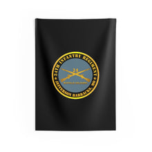 Load image into Gallery viewer, Indoor Wall Tapestries - Army - 24th Infantry Regiment - Jefferson Barracks, MO - Buffalo Soldiers w Inf Branch