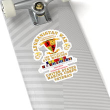 Load image into Gallery viewer, Kiss-Cut Stickers - USMC - Afghanistan War Veteran - 3rd Bn, 5th Marines - OEF w CAR AFGHAN SVC
