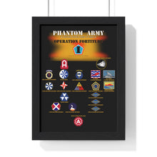 Load image into Gallery viewer, Premium Framed Vertical Poster - Phantom Army (Ghost Army) - Operation Fortitude - World War II