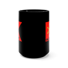 Load image into Gallery viewer, Black Mug 15oz - Union Army - Bravo Battery 1st Rhode Island Light Artillery with Guidon in Back