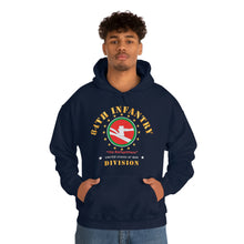 Load image into Gallery viewer, Unisex Heavy Blend Hooded Sweatshirt - Army - 84th Infantry Division - The Railsplitters wo DS X 300