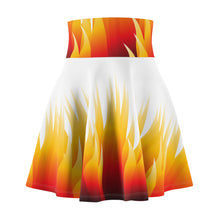 Load image into Gallery viewer, Women's Skater Skirt (AOP) - Flaming Skirt